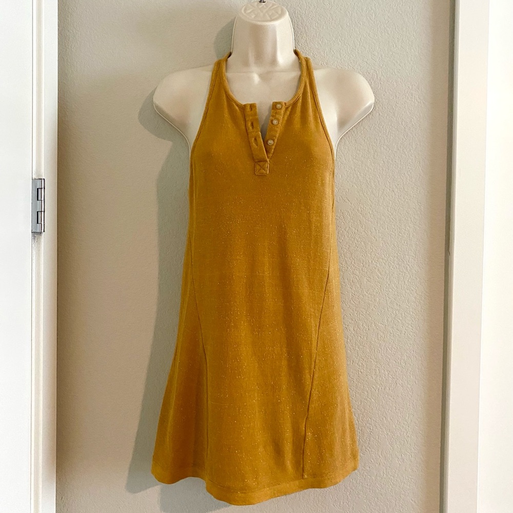 NWOT mustard color Diesel knit tank top